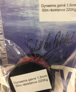 Bobine Dyneema Gainé Rouge 50 M 1.5 Mm Denty Spearfishing